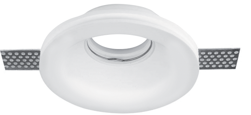 Faretto da incasso in gesso portalampada GU10 100x40 mm 20W Elmark