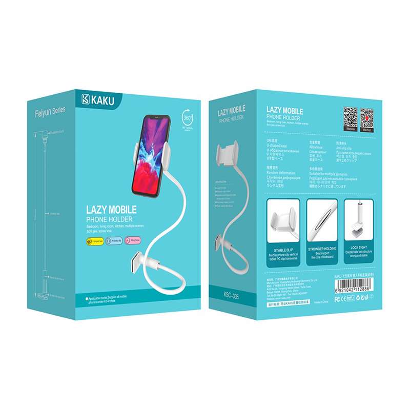 Supporto per smartphone da tavolo bianco KSC-335 F2390