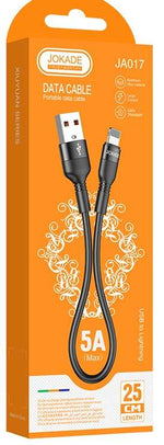 Cavo Lightning 25cm 5A JA017 per ricarica e sincronizzazione