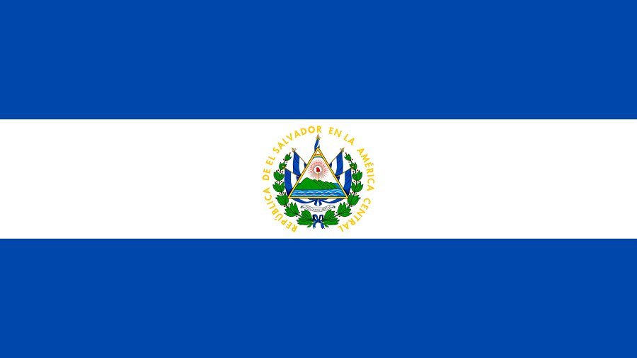 Bandiera di stato El Salvador 335x200cm con stemma nazionale