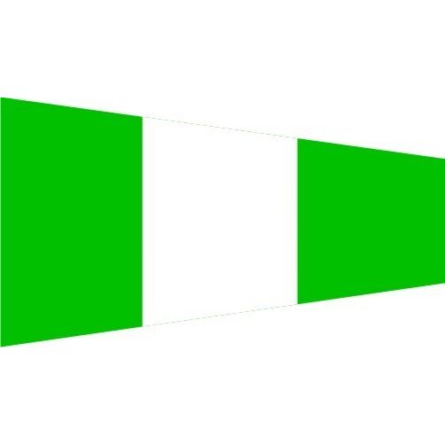 Pennello segnalazione nautica di manovra Dritta 100x340cm