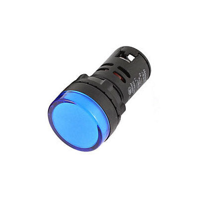 Indicatore luminoso da pannello 220V blu foro 22mm