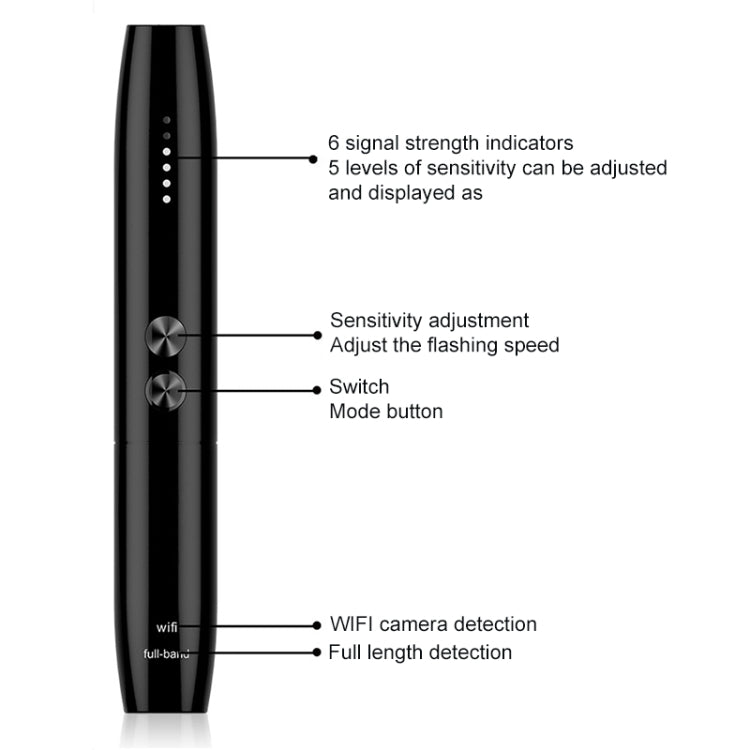 Rilevatore wireless WT09 per fotocamere nascoste e segnali RF - immagine 3
