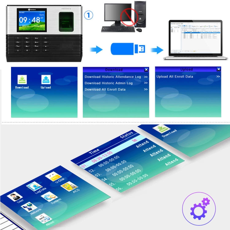 Rilevatore presenze Realand AL355 con impronte digitali e WiFi - immagine 8