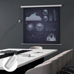 Projector screen 189.5 x 189.5 cm (92 inches) 1:1 HD 4K roll-up screen for home cinema and office presentations, 92 inches