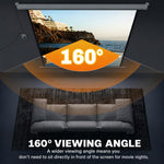 Projector screen 189.5 x 189.5 cm (92 inches) 1:1 HD 4K roll-up screen for home cinema and office presentations, 92 inches