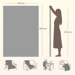 Electric Blanket 180x130 cm, 9 Temperature Levels, Timer, Machine Washable, LED Display, Grey