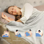 Electric Blanket 180x130 cm, 9 Temperature Levels, Timer, Machine Washable, LED Display, Grey