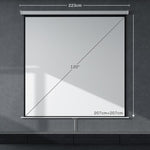 120 inch Projector Screen, 1:1 Format, 160° Angle, Ceiling or Wall Mountable