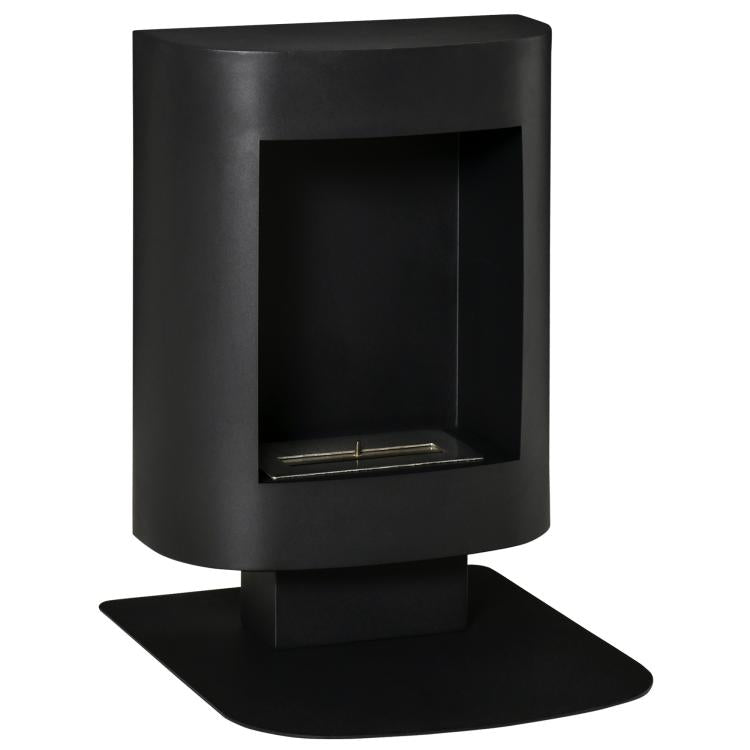 Bioethanol Fireplace with 0.9L Tank, Coverage up to 20m2, 46.5x53x65cm, Black