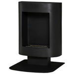 Bioethanol Fireplace with 0.9L Tank, Coverage up to 20m2, 46.5x53x65cm, Black