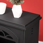 Metal Bioethanol Fireplace with 3-Hour Burn Time, 0.9L Tank, and 25 square meter Coverage, 41x25x54 cm, Black
