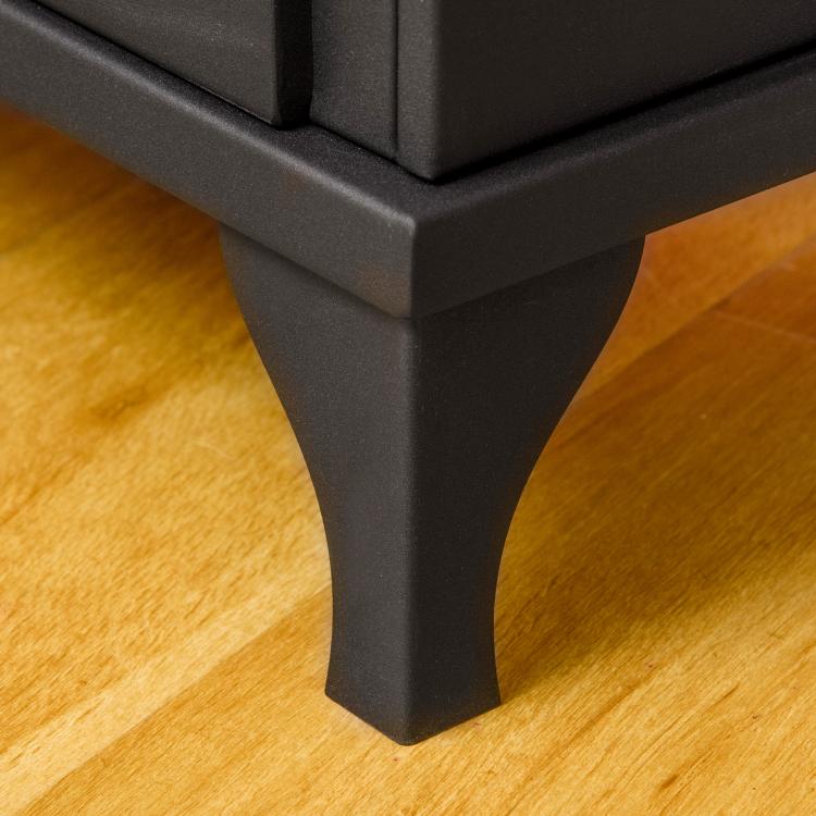 Metal Bioethanol Fireplace with 3-Hour Burn Time, 0.9L Tank, and 25 square meter Coverage, 41x25x54 cm, Black