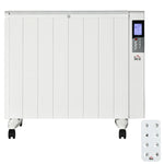 1000/2000W Electric Heater with Timer and Heat Settings for Rooms up to 15 m2, 75x31x66.5 cm, White