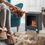 Bioethanol Fireplace Maximum Fuel Capacity 0.9 Liters, Flame Up to 3 Hours, Black