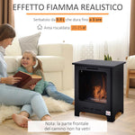 Bioethanol Fireplace Maximum Fuel Capacity 0.9 Liters, Flame Up to 3 Hours, Black