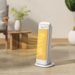 2000W Energy-Efficient Electric Heater with 4 Modes, Adjustable Thermostat, and Tip-Over & Overheat Protection