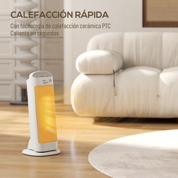 2000W Energy-Efficient Electric Heater with 4 Modes, Adjustable Thermostat, and Tip-Over & Overheat Protection