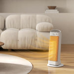 2000W Energy-Efficient Electric Heater with 4 Modes, Adjustable Thermostat, and Tip-Over & Overheat Protection