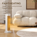 Low Consumption 2000W Electric Heater with 3 Modes, Adjustable Thermostat, Tip-Over and Overheating Protection