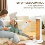 Low Consumption 2000W Electric Heater with 3 Modes, Adjustable Thermostat, Tip-Over and Overheating Protection