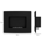 Wall-Mounted Bioethanol Fireplace with 0.9L Tank, 3.3-Hour Burn Time, for 15–20 m2 Interiors – Black (66x16x52 cm)