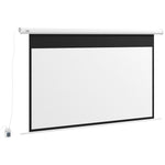 84 Inch 16:9 Motorized Projector Screen with Remote Control, White, 84 Inch 16：9 Format