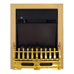 Electric fireplace with heater, electric fireplace with LED flame effect, 1000/2000W decorative fireplace, electric fireplace stove, gold