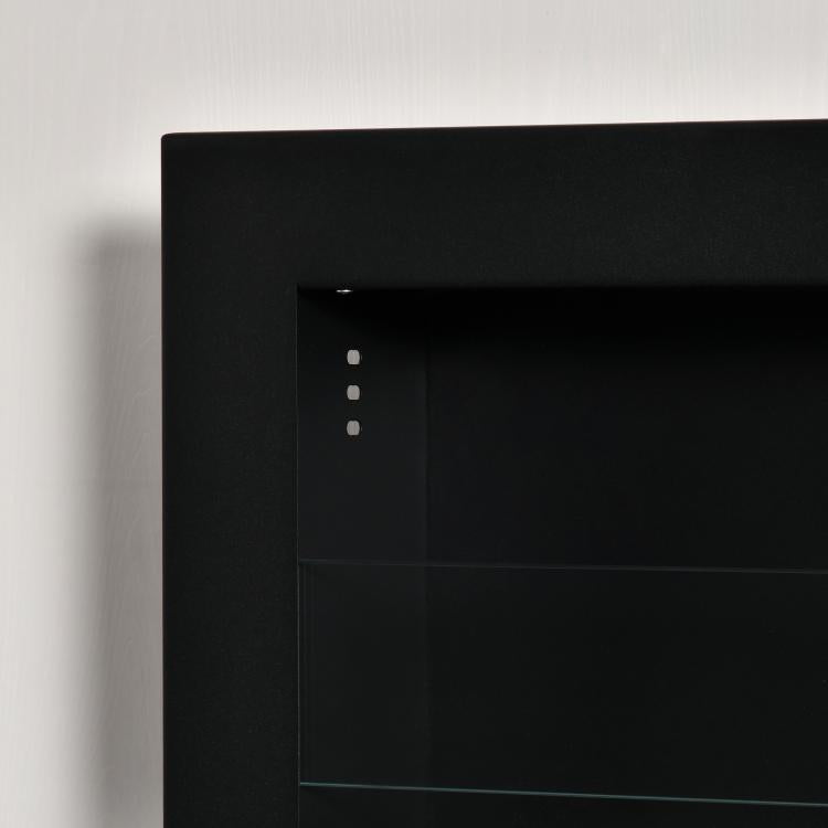Ethanol Fireplace – Bio-Ethanol Burner – 3 Burner Boxes (1L, 3-Hour Burn Time) – 2000W – Smokeless – Wall-Mounted – Steel & Tempered Glass – Black – 120 x 15 x 40 cm