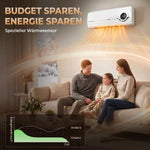 Wall-Mounted Fan Heater – 2000W Ceramic Wall Heater with Fan, Remote Control, 2 Heating Modes, LED Display