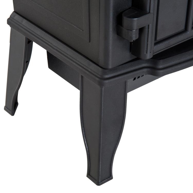 Freestanding Electric Fireplace (1000W/2000W) with Adjustable Flame Brightness, Adjustable Temperature, and Overheat Protection – 39x23x56.5cm, Black