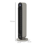 Oscillating fan heater 1100/2200 W – mini PTC ceramic heater – remote control included – supplemental heater