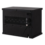 Contemporary-Style Electric Stove with Flame Effect and Thermostat (600–1200 W) – Black