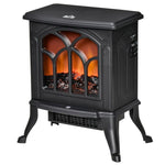Freestanding Electric Fireplace 750/1500 W with 2 Power Levels and Flame Effect – Coverage Area 15–20 m2 – Black