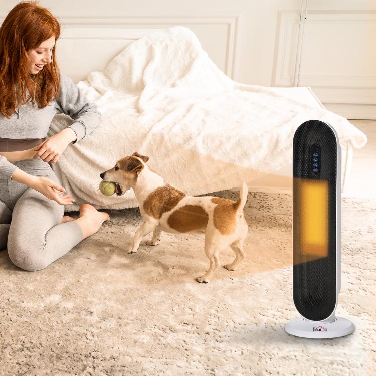 1200/2000W oscillating fan heater – mini PTC ceramic heater – remote control included – supplemental heater