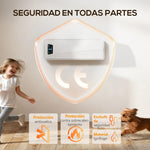 2000W Electric Wall Heater with 3 Modes, LED Display, Thermostat, Timer and Oscillation, White