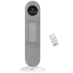 PTC Ceramic Electric Heater 1300/2000W with Remote Control 15–40 °C 45° Oscillation 12H Timer White