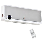 2000W Wall-Mounted Fan Heater with Remote Control, 3 Operating Modes, LED Display, and 12-Hour Timer