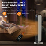 Electric heater, 3 modes, 12-hour timer, LED display, oscillation function