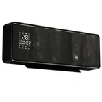 1000/2000W ceramic wall heater, electric radiator, fan, thermostat, timer, 54x18.7x12.3cm, black