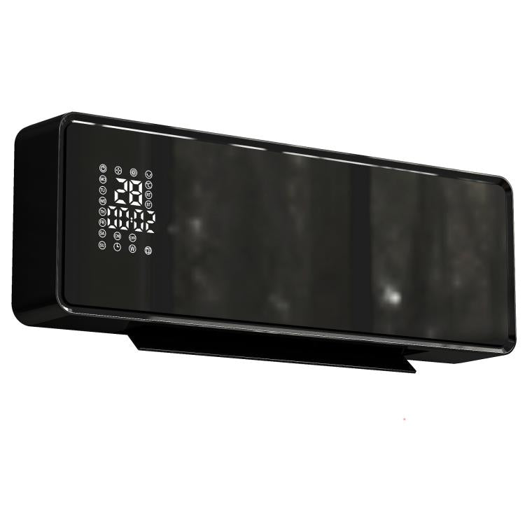 1000/2000W ceramic wall heater, electric radiator, fan, thermostat, timer, 54x18.7x12.3cm, black