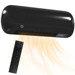 2000W Wall-Mounted Electric Heater with 3 Modes, LED Display, Thermostat, Timer, and Oscillation – Black