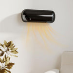 2000W Wall-Mounted Electric Heater with 3 Modes, LED Display, Thermostat, Timer, and Oscillation – Black