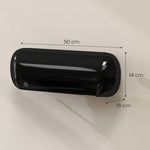 2000W Wall-Mounted Electric Heater with 3 Modes, LED Display, Thermostat, Timer, and Oscillation – Black