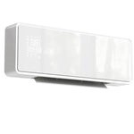 1000/2000W ceramic wall heater, electric radiator, fan, thermostat, timer, 54x18.7x12.3cm, white