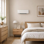 1000/2000W ceramic wall heater, electric radiator, fan, thermostat, timer, 54x18.7x12.3cm, white
