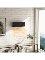 2000W Wall-Mounted Ceramic Fan Heater – Black (for Office)