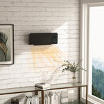 2000W Wall-Mounted Ceramic Fan Heater – Black (for Office)