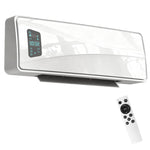 2000W Wall-Mounted Ceramic Heater with 3 Modes, Adjustable Temperature, Timer, and Remote Control – White