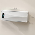 2000W Wall-Mounted Ceramic Heater with 3 Modes, Adjustable Temperature, Timer, and Remote Control – White